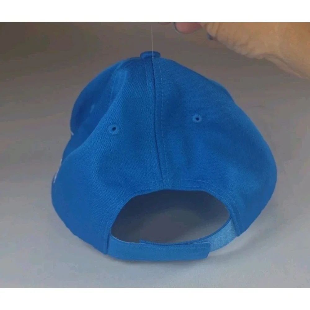 NFL Detroit Lions 90th Season Strapback Cap Hat NEW Miller Lite SGA Blue